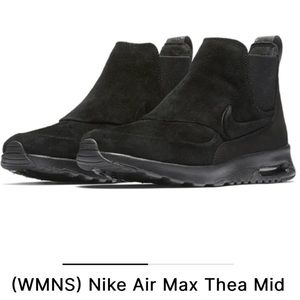 Nike Air Max Thea Mid Black Chelsea Sneaker Boots Shoes 859550-002 Womens 7